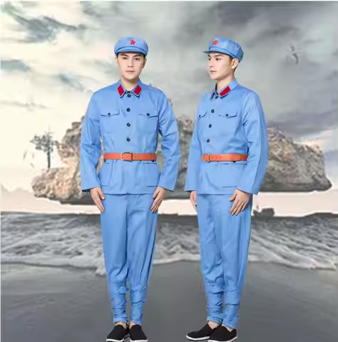 Eight way military uniform Old Time 1930s -1940s Red Army Suit performance suits liberation army Off
