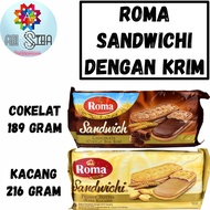 Roma Sandwichi Chocolate Cream 189 Grams Peanut Cream 216 Grams