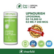 (Upnourish) LIPOSOMAL D3+K2 10000 IU 180 Softgels