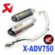 Akra Big Exhaust Honda XADV750 XADV 750 Full System Tabung Muffler X-ADV750 Accessories Motor Forza7