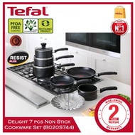 TEFAL Delight 7 pieces Non Stick Cookware Set B020S744 Fry Nonstick Pan Pot Kuali Periuk Belanga Fry