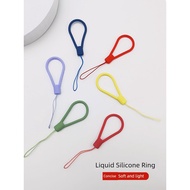 handphone strap handphone sling strap Circle all-match good-looking liquid silicone mobile phone lan