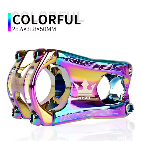 CNC Bicycle Stem Handlebar Stem KRSEC 31.8*28.6*50mm Mountain Bike Cycling Aluminium Alloy MTB Cross