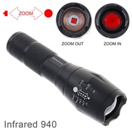 SecurityIng 940nm Adjustable Aluminum Alloy IR Illuminator Flashlight