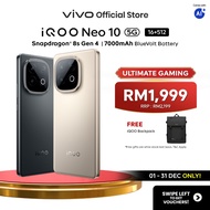 [New Arrival] iQOO Neo 10 5G 32*GB+512GB +SDM 8sGen4+Q1, 7000mAh 120W, 1.5k 144Hz, 7K VC Cooling, NF