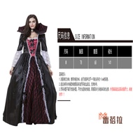 Vampire Queen Costume Halloween Cosplay Angel Ghost Bride Dress Stage Performance Outfit Wedding Par