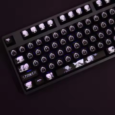 104 Keys Blue Archive Sorasaki Hina Backlit Keycaps PC Coating For Logitech G512 G610 Razer BlackWid
