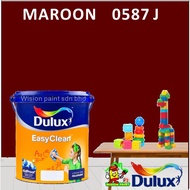 MAROON 0587 J**** ( 1L ) ICI DULUX EASY CLEAN / EASYCLEAN INTERIOR PAINT
