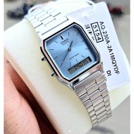 Casio AQ-230A-2A1 Vintage Trending Color Ice Blue Analog Digital Unisex Watch