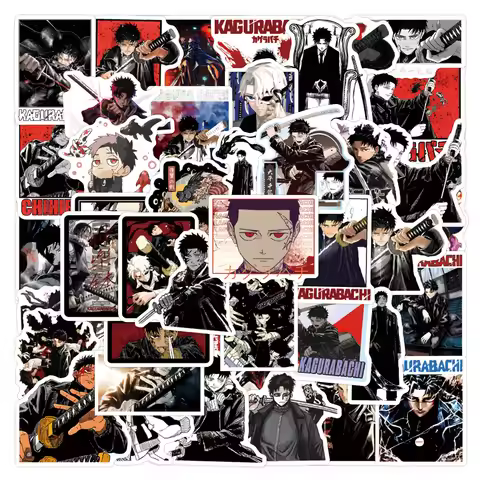 55Pcs Anime Kagurabachi Stickers Kagura bachi DIY Stickers Scrapbooking Phone Luggage Skateboard Vin