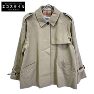 DAKS A52G321141 米色短風衣外套 42碼 [二手]