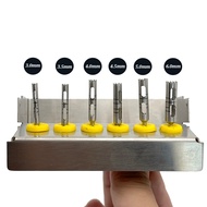 6Pcs Dental Implant Drills Dental Implant Tools Drills Kit Implant Long Trephine Bur Drills