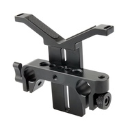 Long Lens Support Bracket Height Adjustable with 15mm Rod Clamp for Follow Focus DSLR Camera 15mm Ra