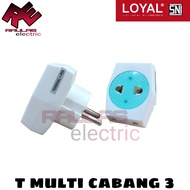 Steker T Multi Loyal LY 917 - 911 W / T Listrik Warna / T Multi Loyal Warna