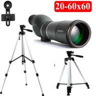 20-60X60 Zoom 60 Objective Lens Monocular Birdwatcher Binoculars Telescope With Tripod High Power HD