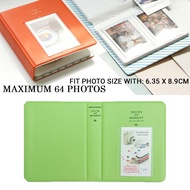 🔥NEW Ready Stock🔥 Mini Photo Album up to 64 Photos Holder Fit Photo Size With 6.35 x 8.9cm LIGHT GRE
