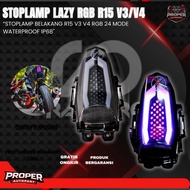 LAZY STOPLAMP RGB R15 V3 V4 REAR LIGHT R15 V3 V4 STOPLAMP PLUS FENDER R15 V3 V4 OR RACEPRO PNP