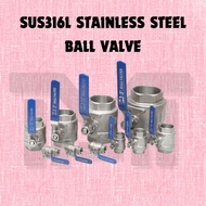316L Stainless Steel / 316 Stainless Steel Ball Valve / SUS 304 Stainless Steel Ball Valve/ Female B