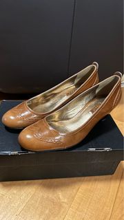 ecco 皮鞋 Leather loafers heels 4cm