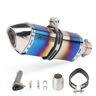 38-51mm Universal Motorcycle Exhaust Pipe Muffler Canister Pipe Tailpipe Akrapovic Muffler Pipe For