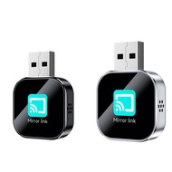 2in1 CarPlay Mirror Link Android Auto Adapter Bluetooth 5.0 Wired to Wireless CarPlay USB Plug and P