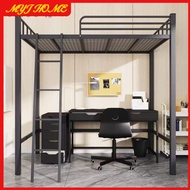 Loft Bed single queen metal frame upper bunk climb stair double decker solid loft bed/ Bed frame/ele