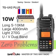 Walkie-Talkie 10KM QuanSheng TG-UV2 Plus 10W Long Range Talkie Walkie 10KM 4000mah Radio 10 KM Vhf U