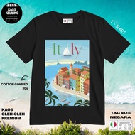 ITALY SOUVENIR T-SHIRT 18 WEAR ORIGINAL ITALY LABELTAG PREMIUM GIFT SOUVENIR CLOTHES