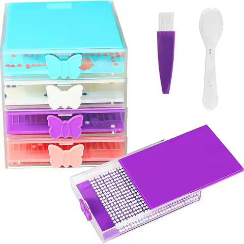Diamond Art Storage Trays, FineGood Diamond Art Tools and Accessories Diamond Art Storage Containers