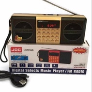 JOC RADIO DOUBLE SPEAKER FREE CABLE DAN BATTERY RADIO WIRELESS RADIO JOC