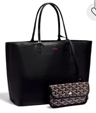 Goyard Anjou Tote PM Black 日本買 full set 有單