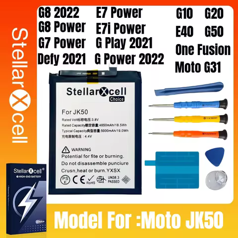 JK50 battery For Motorola G7 Power/G8 Power/G8 2022/G10/G20/E40/G50/E7i/E7/Defy2021/G Play/G Power/O