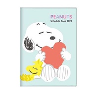 (會員專享清貨優惠價+免運費) Snoopy 史努比 日版 2022年 B6 手帳 schedule book 月間 記事簿 筆記本 記事本 筆記簿 日本假期 史奴比 史諾比 (愛心)