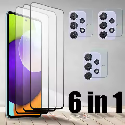 Tempered Glass For Samsung Galaxy A52 5G A72 A51 A71 A50 A70 Screen Protector Camera Lens Film Glass