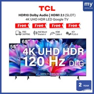 [Free Shipping + 3 Gifts] TCL 55 65 Inch aiPQ 4K UHD HDR Google TV 55P6L 65P6L HDMI 2.1 Multiple Eye