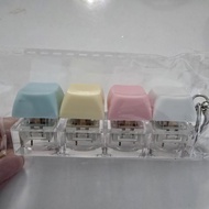 Keyboard Fidget With Lights Keychain Stress Relief Anxiety Distraction Toy