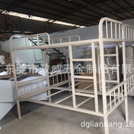Student Staff Upper Lower Bunk Iron Frame Bed Apartment Dormitory Iron Steel Frame Bed Upper Lower B
