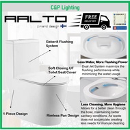 Aalto Wiktoria Rimless Technology One-piece Water Closet Toilet Bowl AL8000