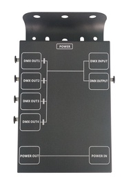 Booster บูสเตอร์ขยายสัญญาณ DMX 1 in 4 out สินค้าพร้อมส่งในไทย
