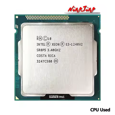 Intel Xeon E3-1240 v2 E3 1240v2 E3 1240 v2 3.4 GHz Used Quad-Core CPU 8M 69W LGA 1155