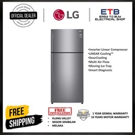 LG Fridge Peti Sejuk GN-C602HLCC 478L /LG GN-C702HLCC 547L IEC Gross 516L Platinum Silver Inverter Linear