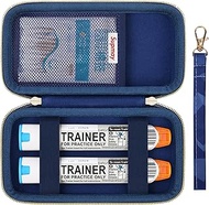 Hard Carrying Case Compatible with 2 EpiPen's or Auvi-Q, Epinephrine Pen, Medical Travel Case with M