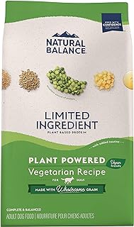 Natural Balance Limited Ingredient Vegetarian Recipe | Adult Dry Dog Food | 12-lb. Bag