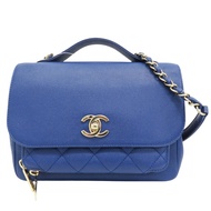 藍色 荔枝紋牛皮 Business Affinity 肩背包【CHANEL 香奈兒】 A93607