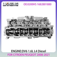 DV6 Engine cylinder head assembly For CITROEN BERLINGO C-ELYSEE SPACETOURER PEUGEOT 1.6L 1.6 L T L4 