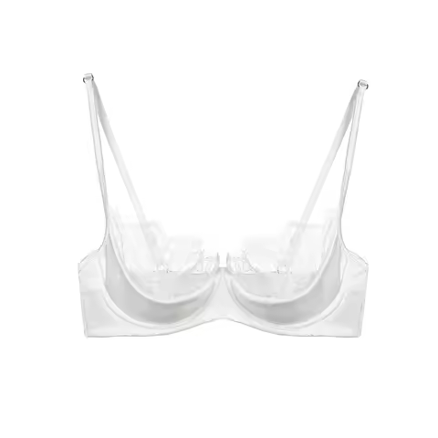 BANERDANNI Women Half Cup Lingerie Set French Lace Green Ultra Thin Sheer Soft Comfortable Underwire