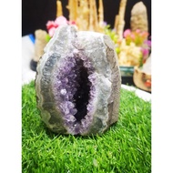 Rainbow Amethyst Geodge cave natural crystal /彩晶紫晶洞