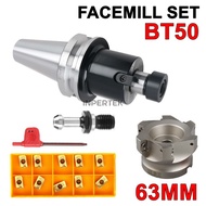 Paket Arbor Set BT50 FMB22 Facemill 63mm Insert APMT 11/16 BAP Milling
