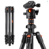 K&F CONCEPT Portable Camera Tripod Stand Carbon Fiber 162cm/63.78 Max. Height 8kg/17.64lbs Load Capa