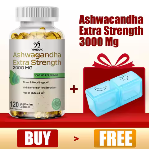 Organic Ashwagandha Root Extract Capsule, Ashwagandha Supplement Help Stress, Focus, Brain, Energy S